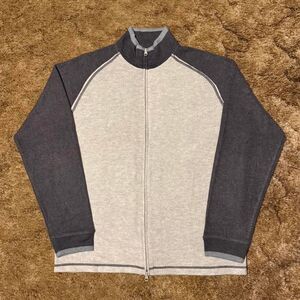 Vintage Y2K Xtreme Gear Full Zip Collared Sweater Grey Large